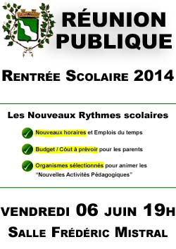 Affiche Reunion Publique 06 juin 2014 - Rythmes scolaires - web miniature - V1.0