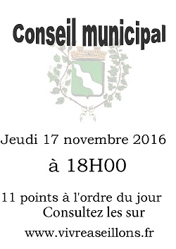 2016 11 17- conseil municipal-affiche-mini